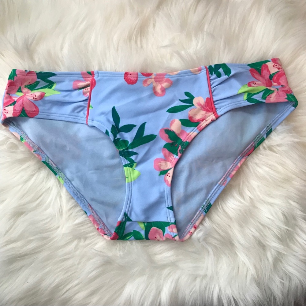 aerie ๐ floral bikini bottom swim hipster leaves - Picture 2 of 4